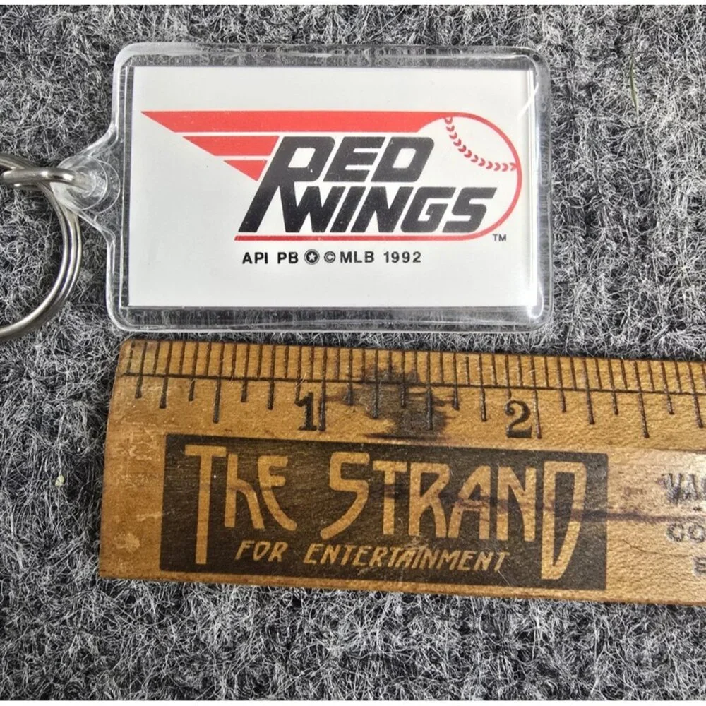 Rochester Red Wings Minor League Baseball Keychain Vintage Acrylic 1992 90s